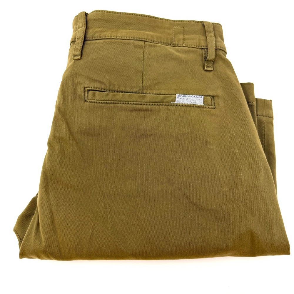 7 For All Mankind Mens Olive Green Chino‎ Shorts Size 33 Cotton Twill Casual